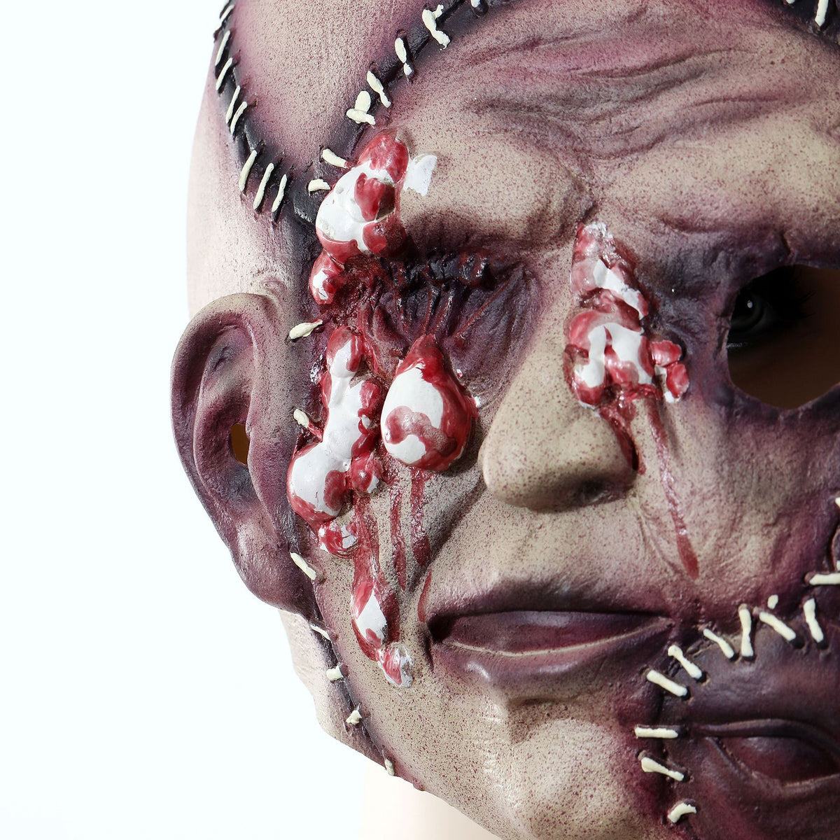 Tresidig skräckmask för halloween och maskerad