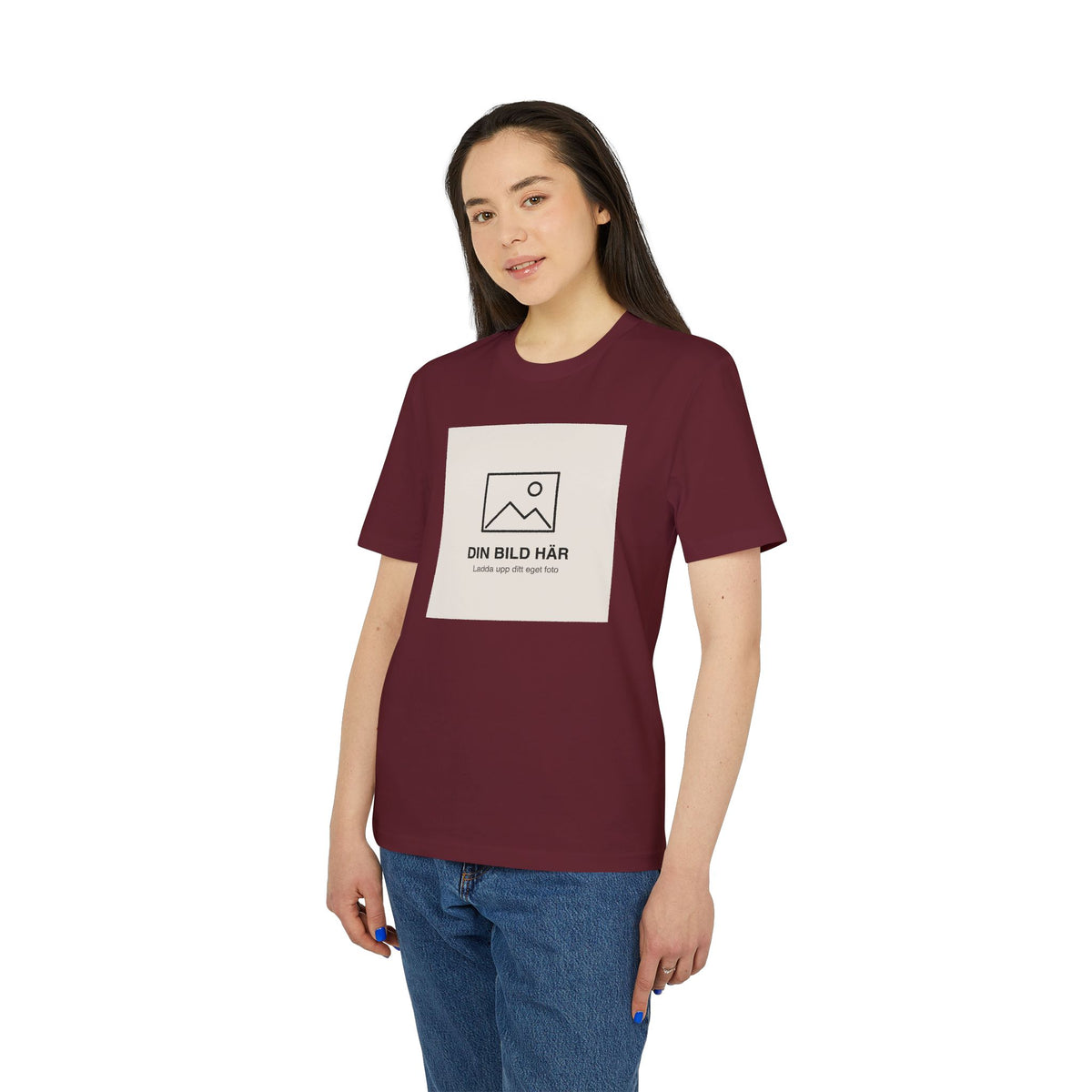 T-shirt i ekobomull med eget foto