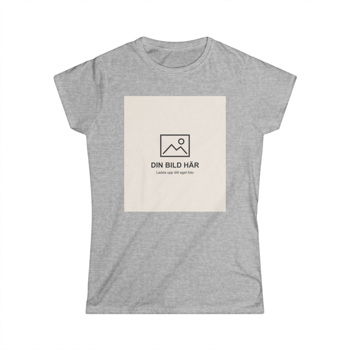 Dam-t-shirt med eget foto