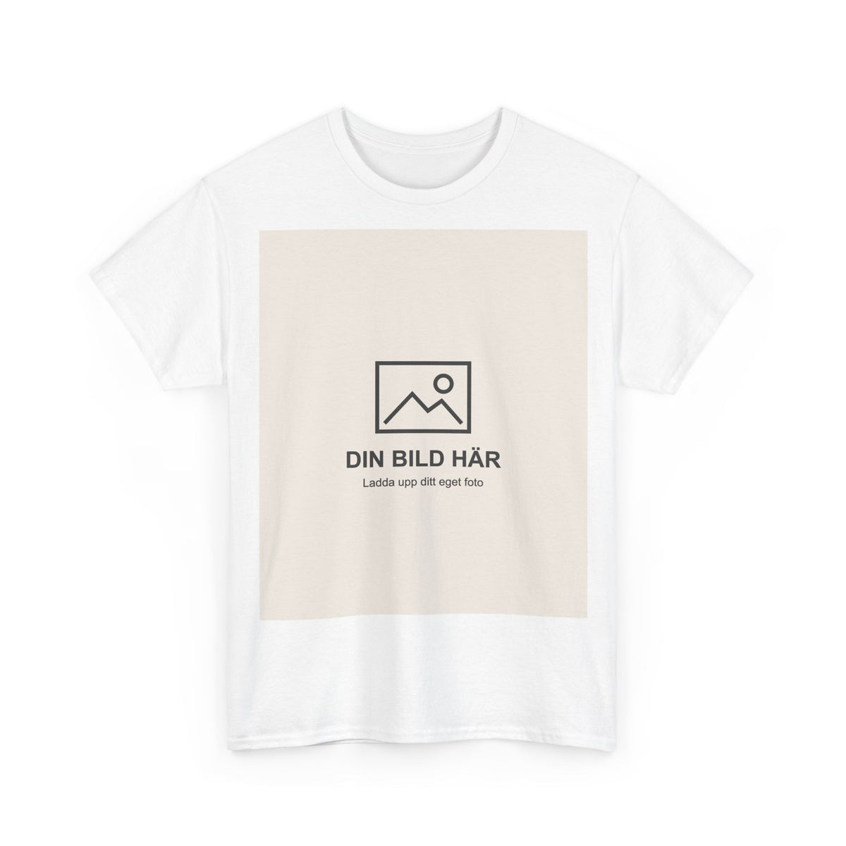 Klassisk t-shirt med eget foto