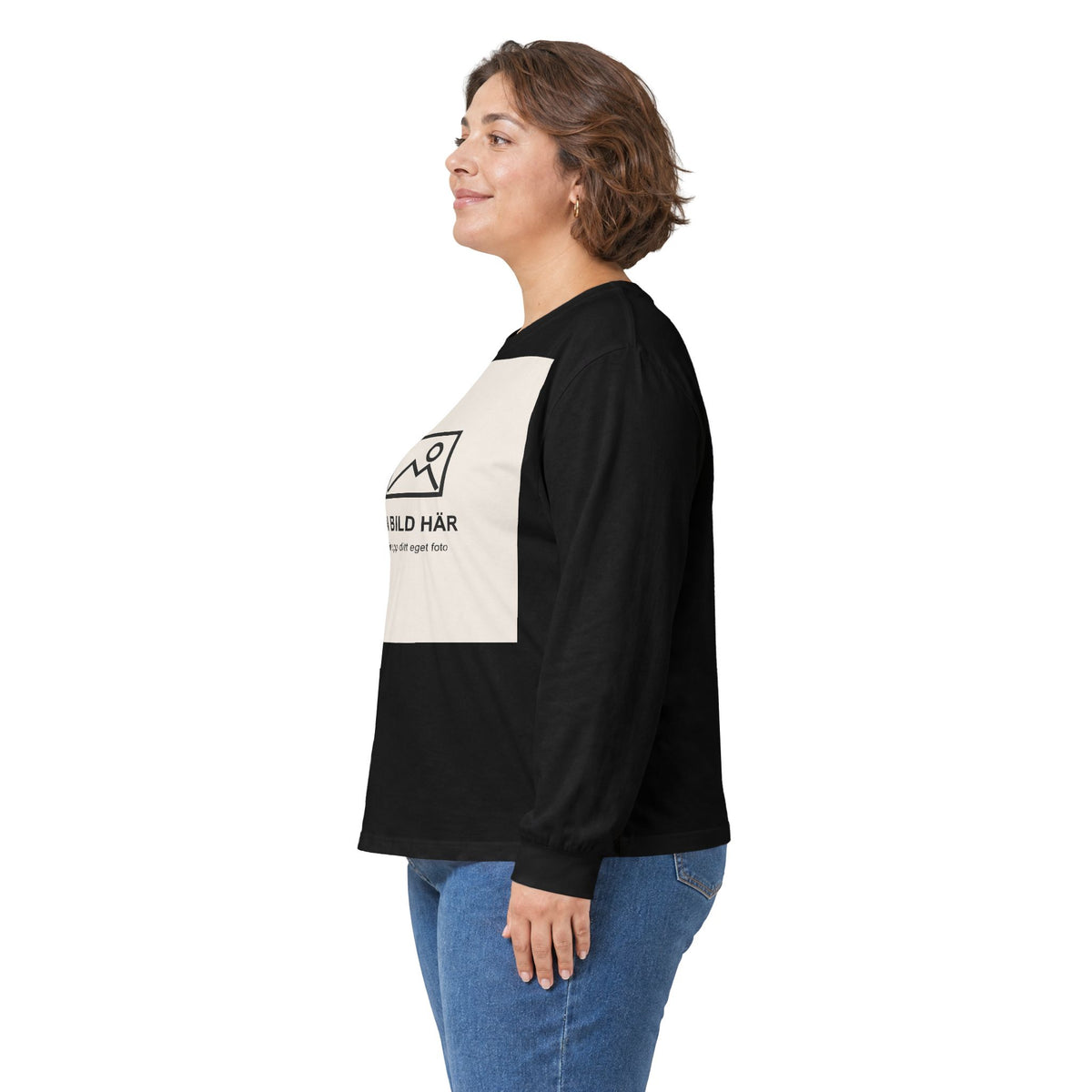 Långärmad t-shirt med eget foto