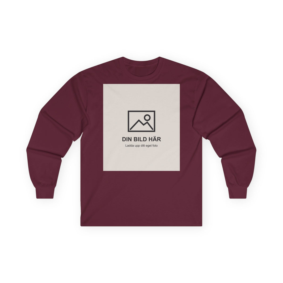 Långärmad t-shirt med eget foto