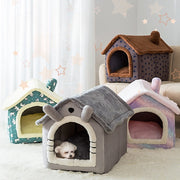 Hundkoja i korallfleece