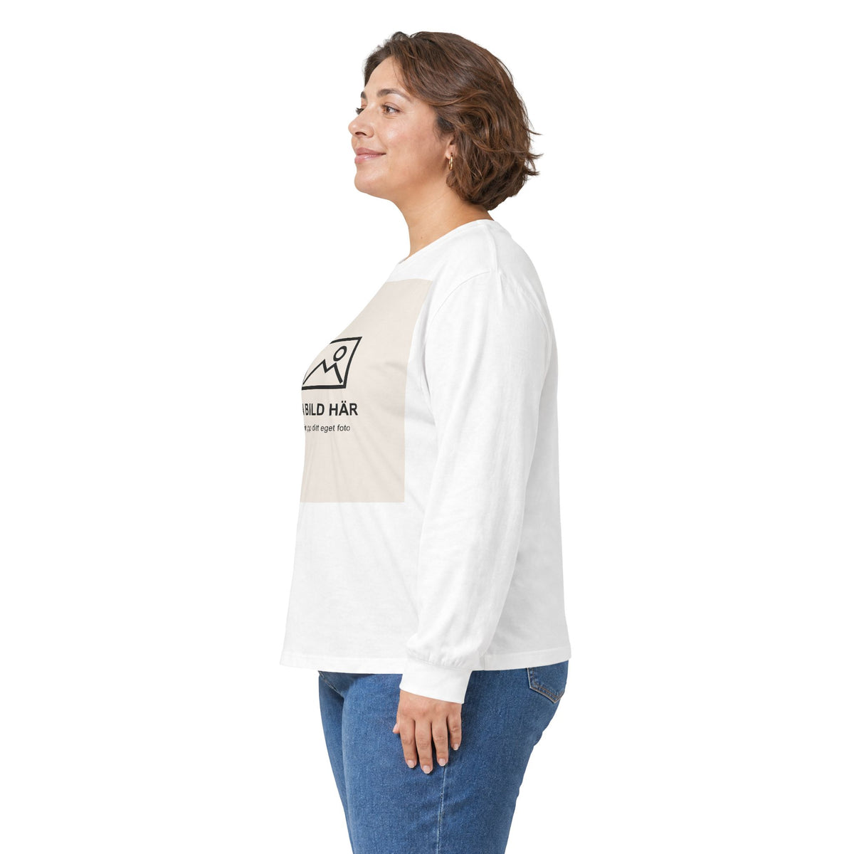 Långärmad t-shirt med eget foto
