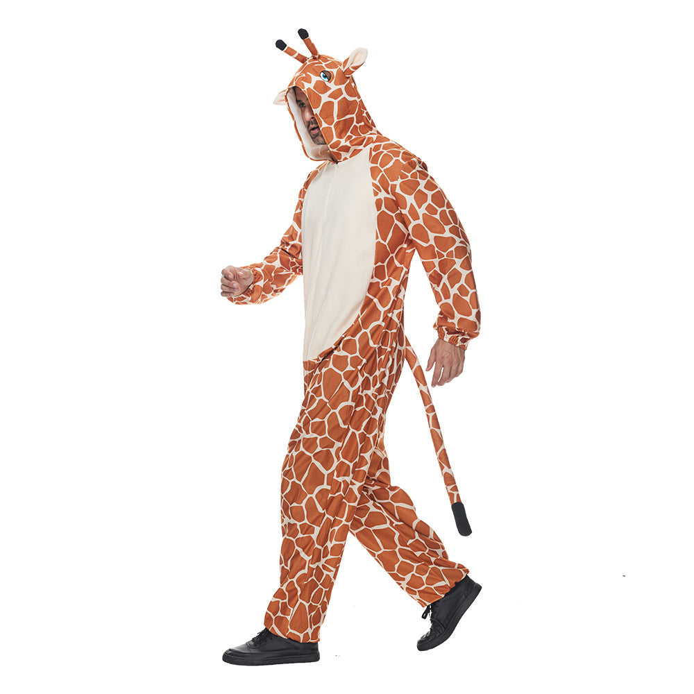 Giraffdräkt i polyester för maskerad