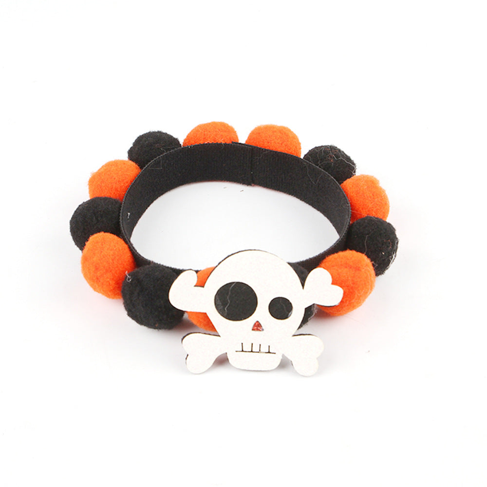 Halloweenhalsband för husdjur, motivvariant 8