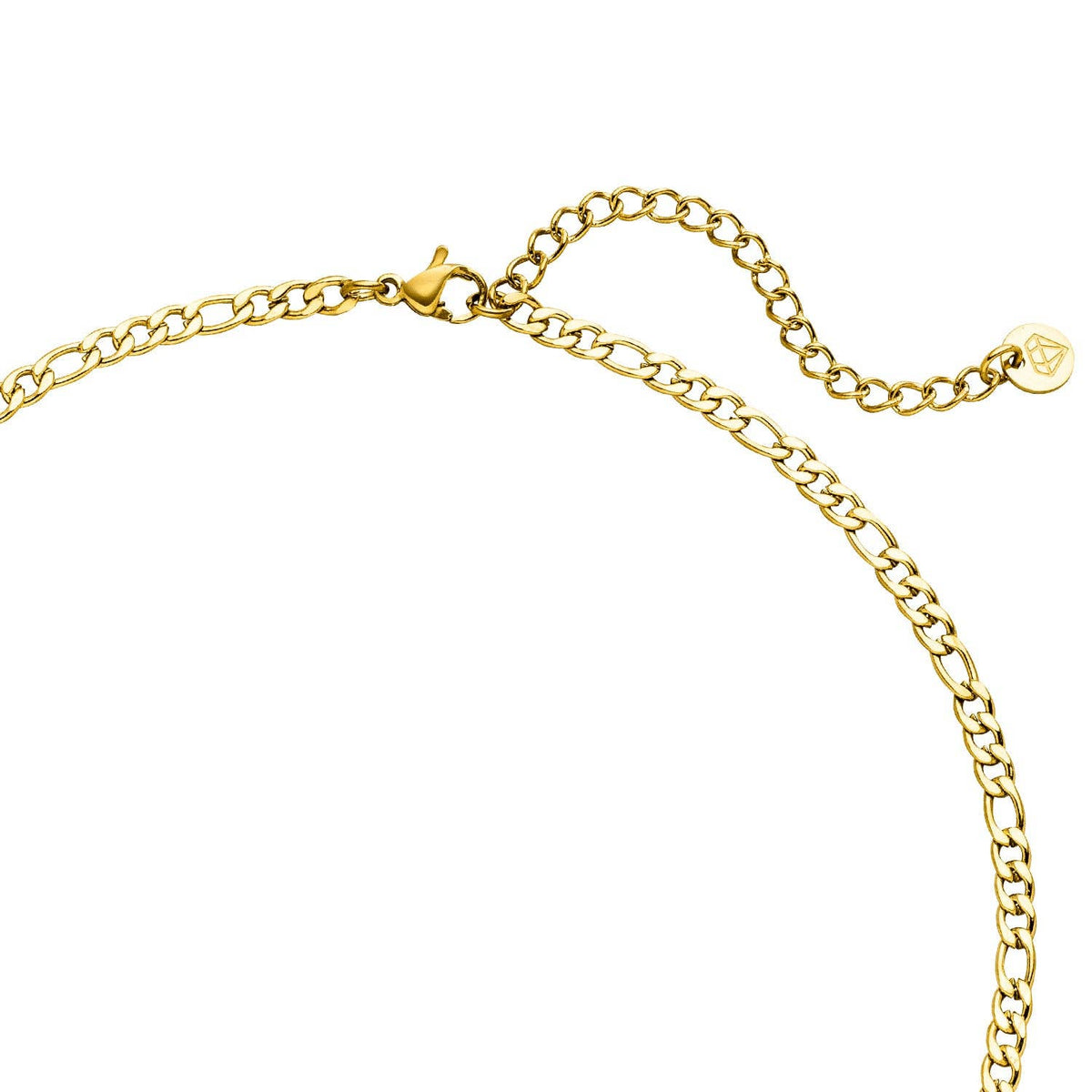 Figarohalsband 3 mm i guldpläterat stål