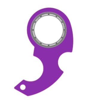 Fidget spinner med nyckelring – lila
