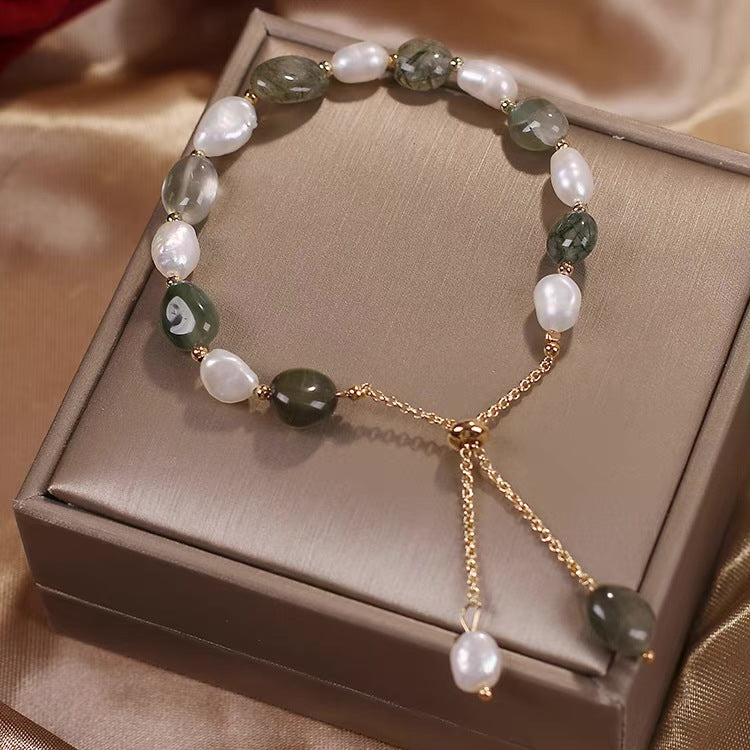Kristallarmband med sötvattenpärlor – produktbild 7