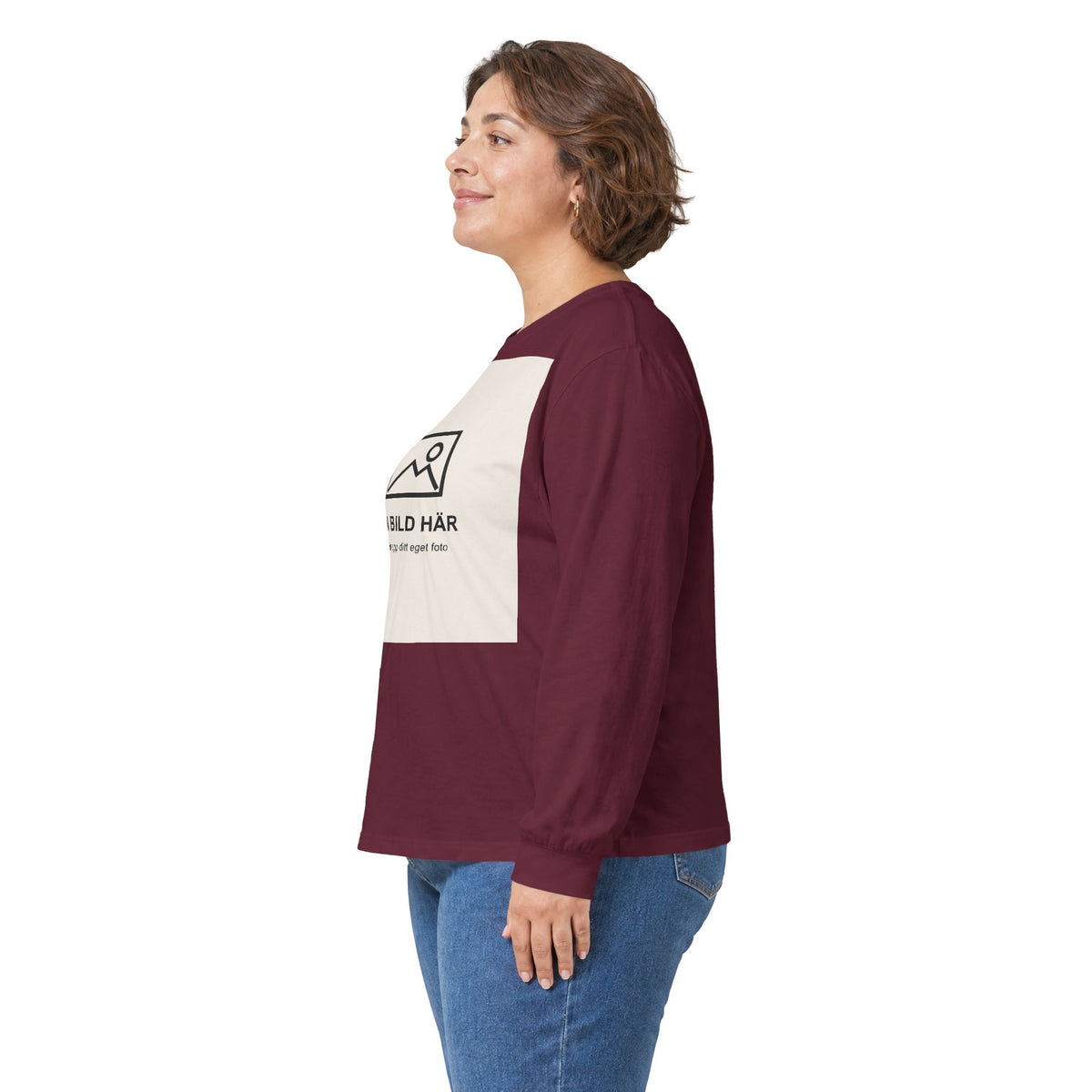 Långärmad t-shirt med eget foto