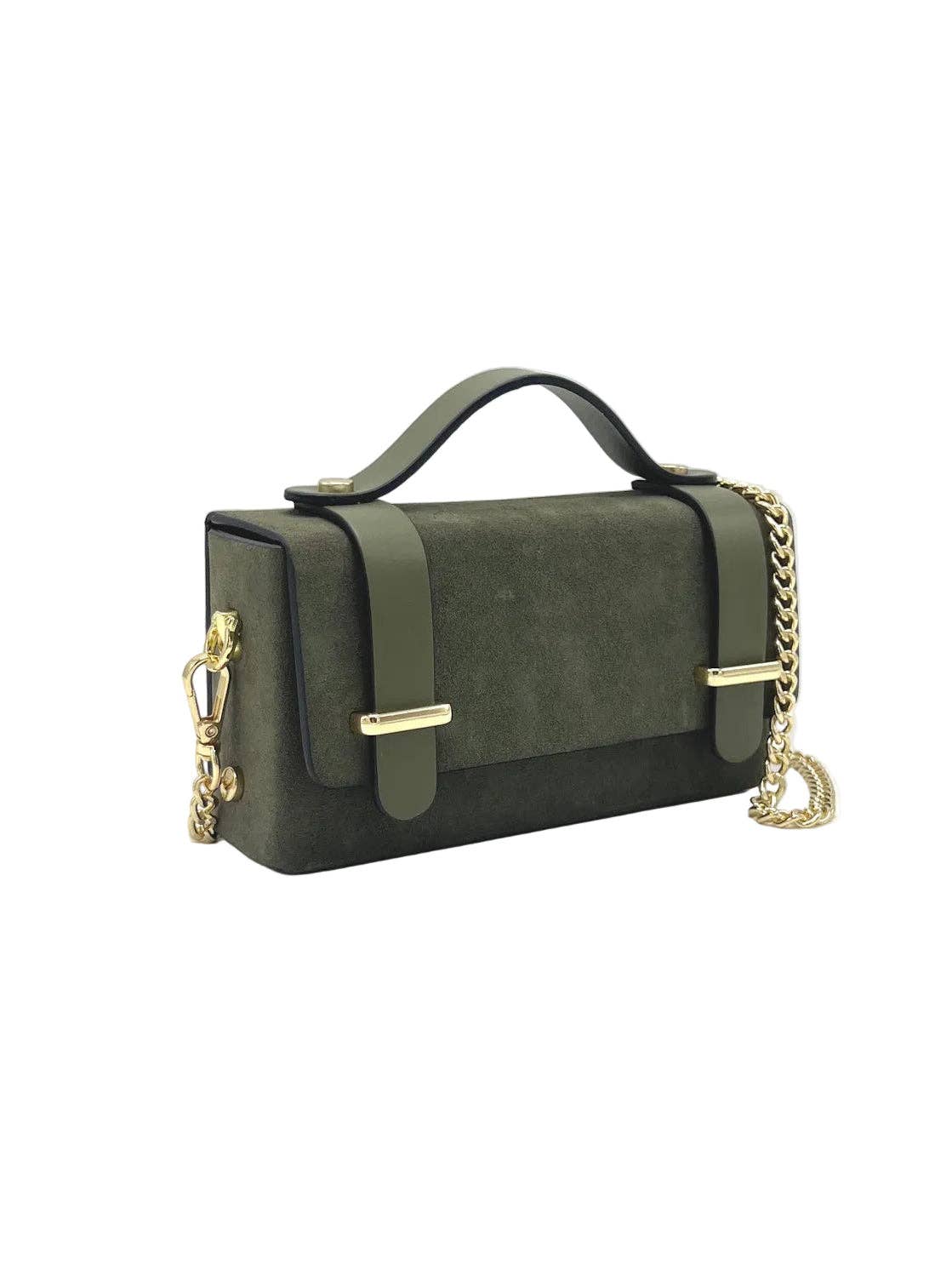 Mini clutch i mocka med kedja