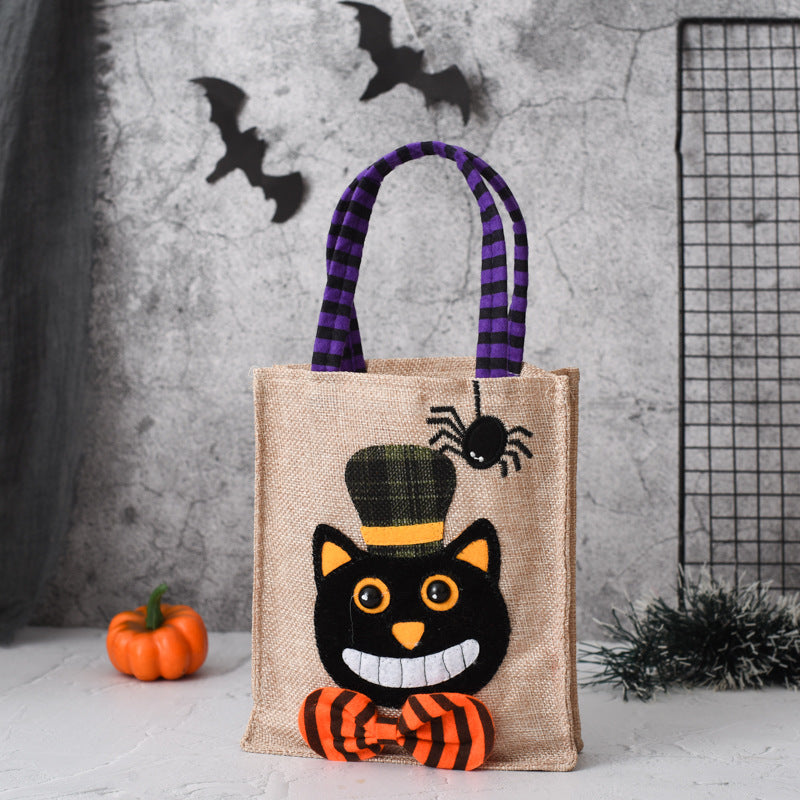 Godispåse för halloween i linne – produktbild 10