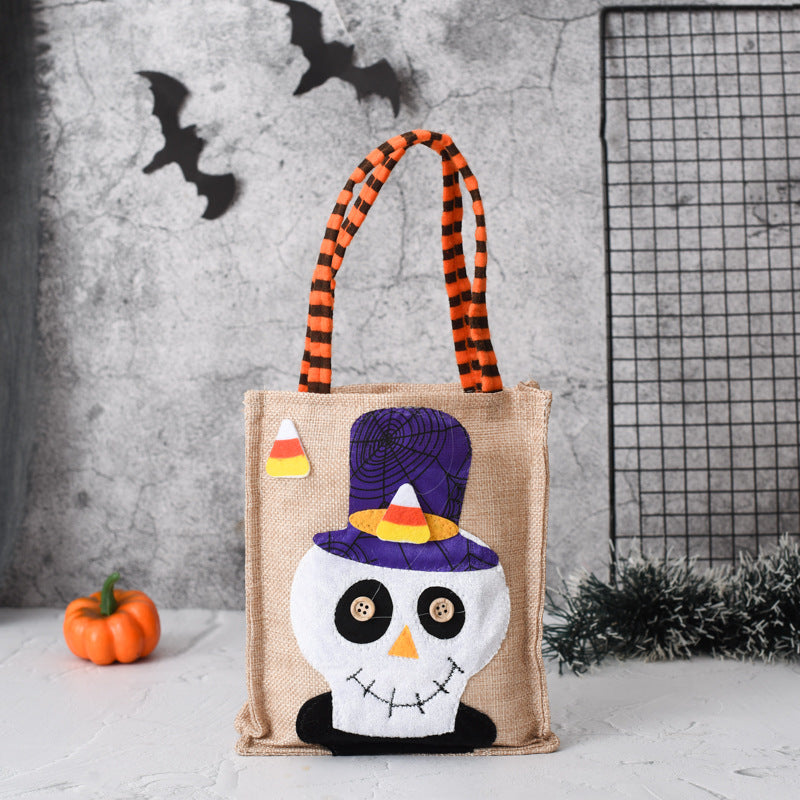 Godispåse för halloween i linne – produktbild 8