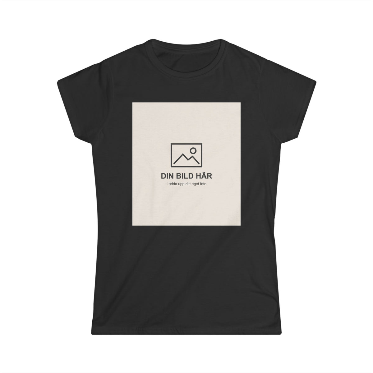 Dam-t-shirt med eget foto