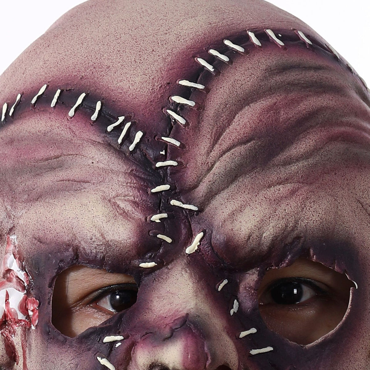 Tresidig skräckmask för halloween och maskerad
