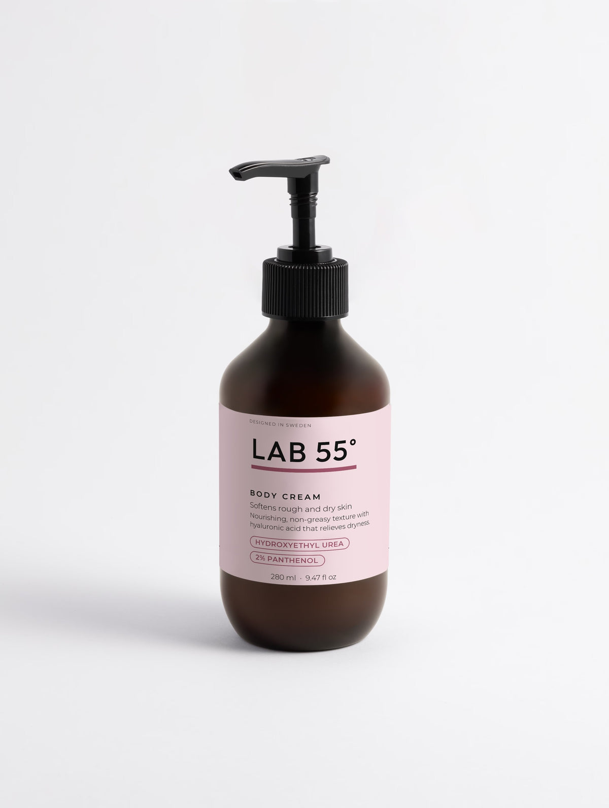 LAB 55 Kroppskräm med hydroxyethyl urea & pantenol, 280 ml – flaska