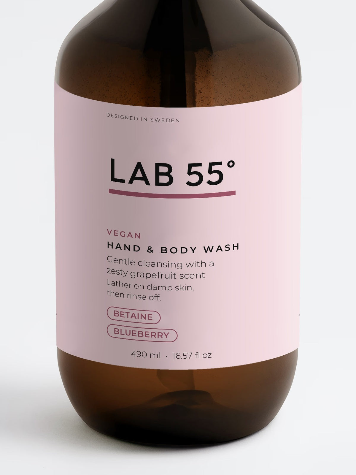 LAB 55 Grapefrukt hand- & kroppstvätt – närbild