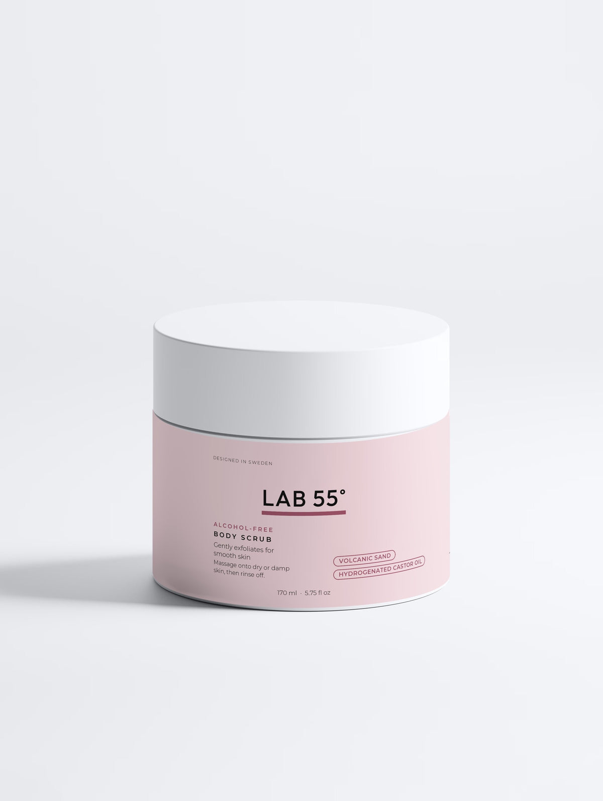 LAB 55 Icelandic Volcano ansikts- & kroppsskrubb, 170 ml – burk