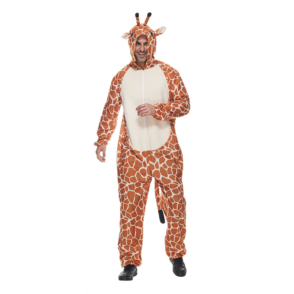 Giraffdräkt för vuxen – jumpsuit till Halloween