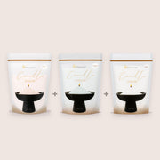 B Refill Trio, Dark Honey, Lemongrass Ginger, Diamond Dust, 3 × 350g