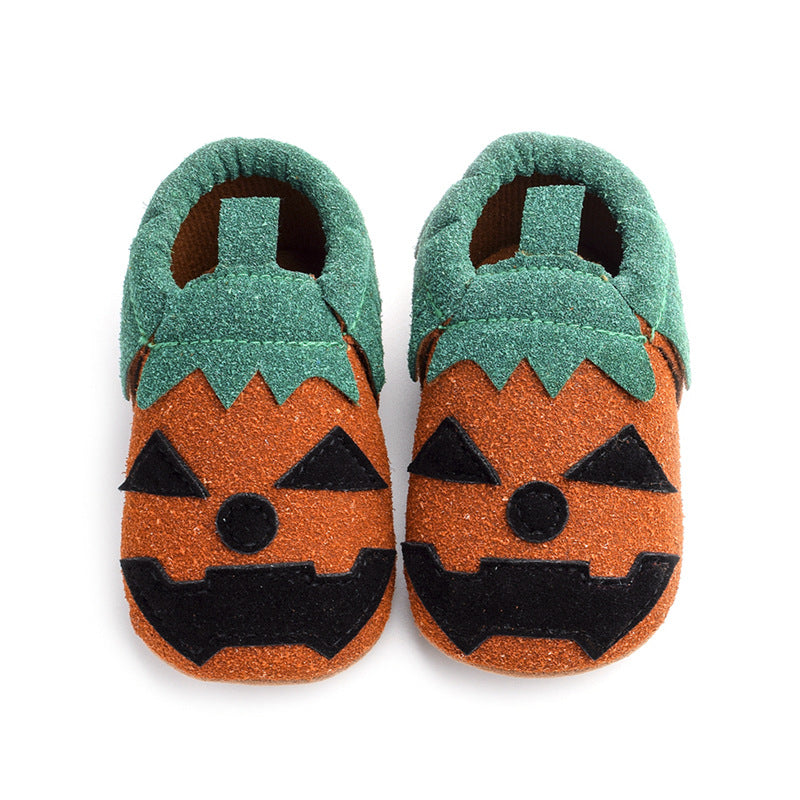 Gula babyskor i slip-on modell