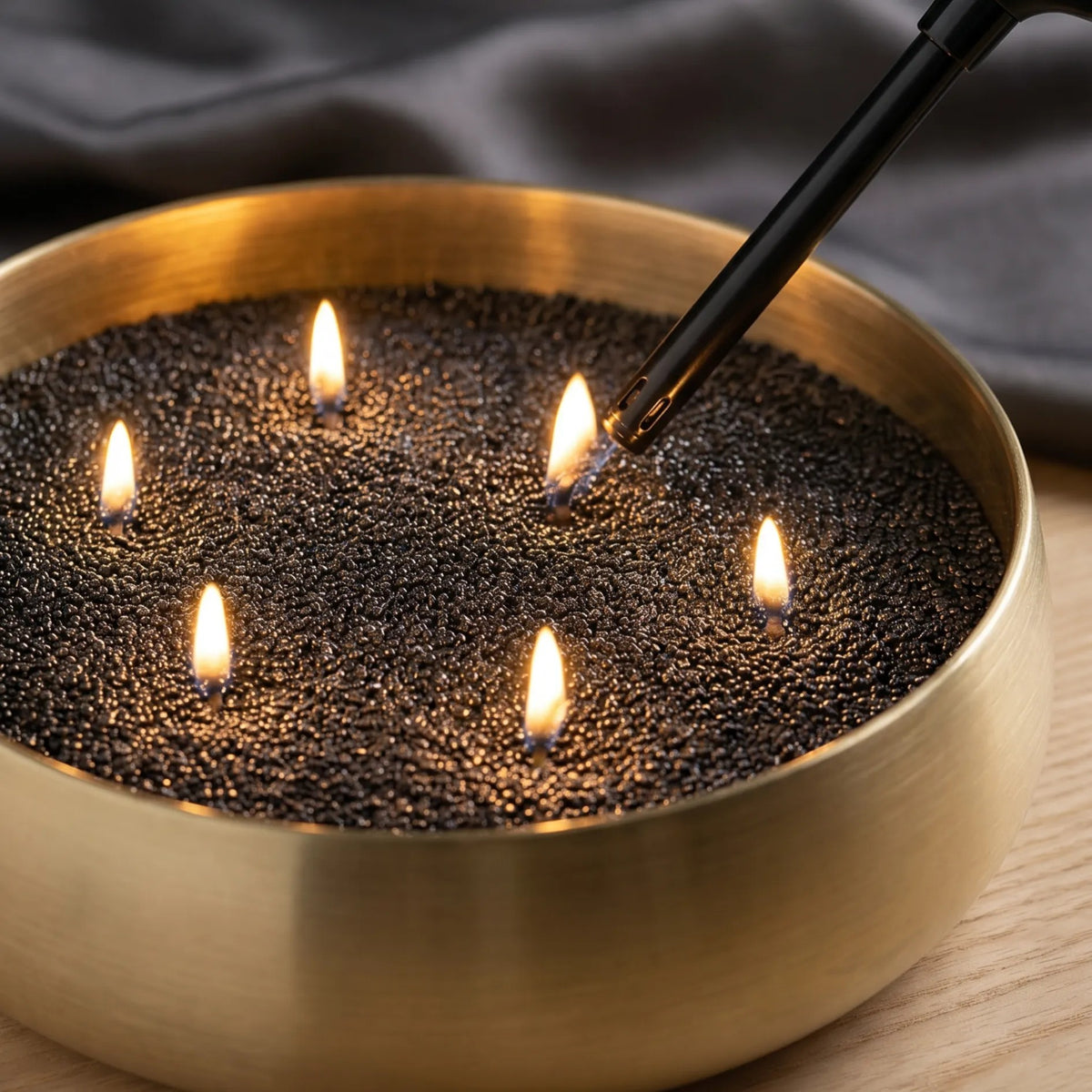 Black Unscented Candle Sand Refill, 1kg
