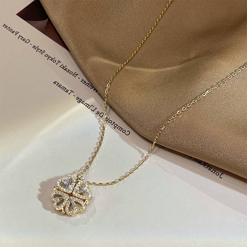 Magnetiskt halsband i guld