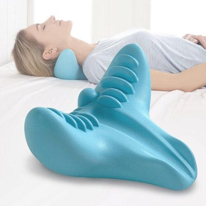 Nackmassagekudde i naturlatex – används liggande under nacken