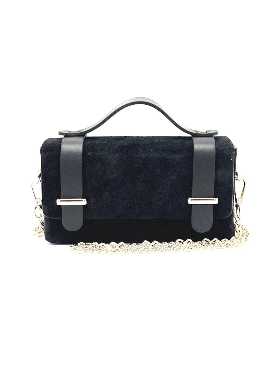 Mini clutch i mocka med kedja