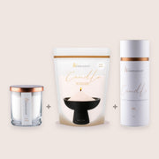 Dark Honey Size Trio, 160g Candle + 350g Refill + 650g Tube
