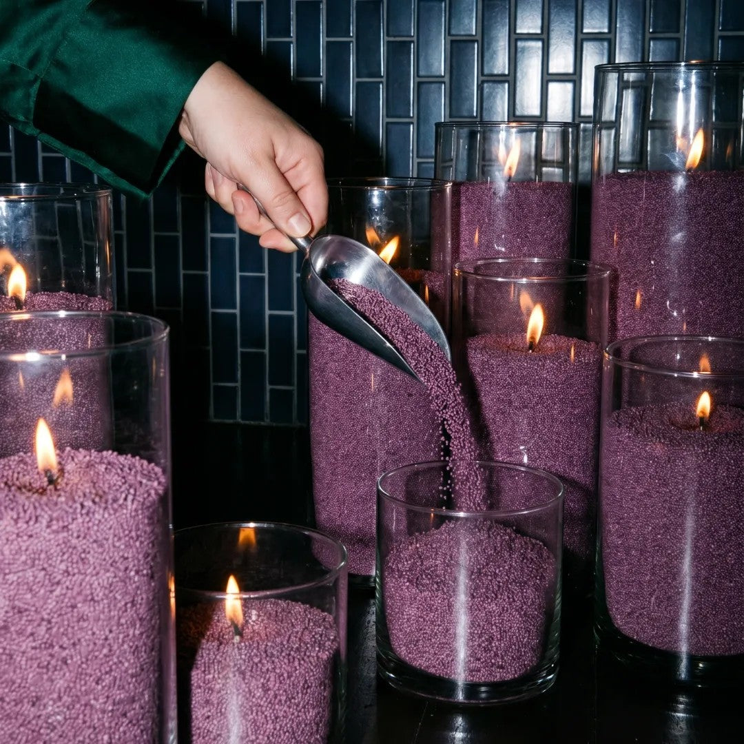 Dark Lilac Unscented Candle Sand Refill, 1kg