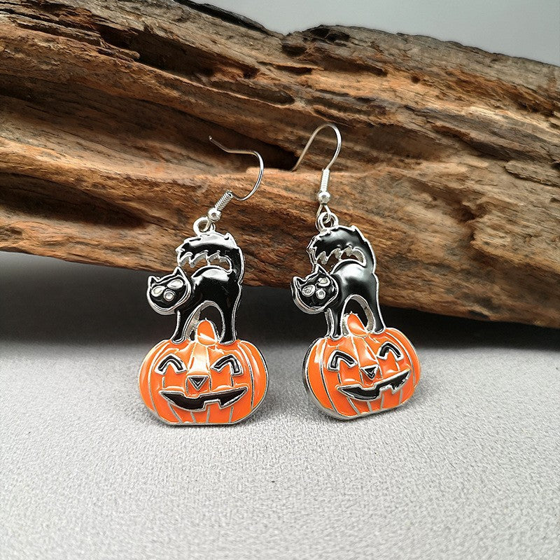 Halloweenörhängen med tecknade motiv, bild 10