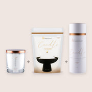 Diamond Dust Size Trio, 160g Candle + 350g Refill + 650g Tube