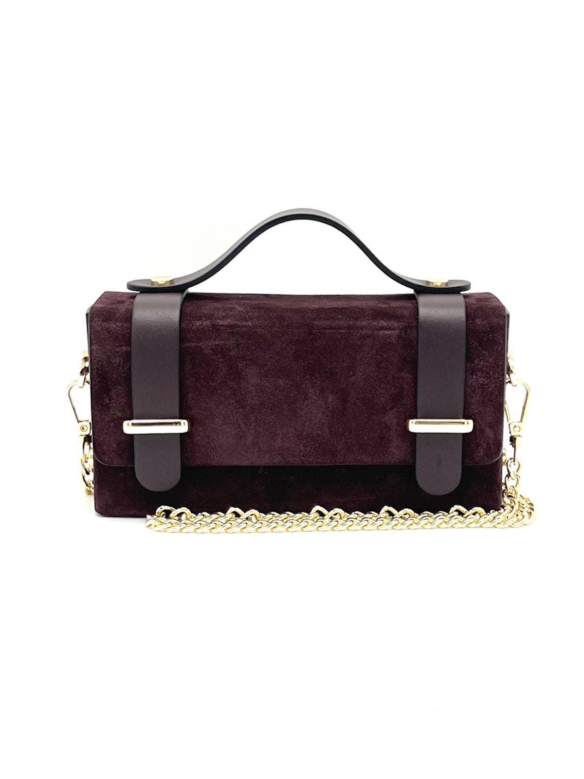 Mini clutch i mocka med kedja