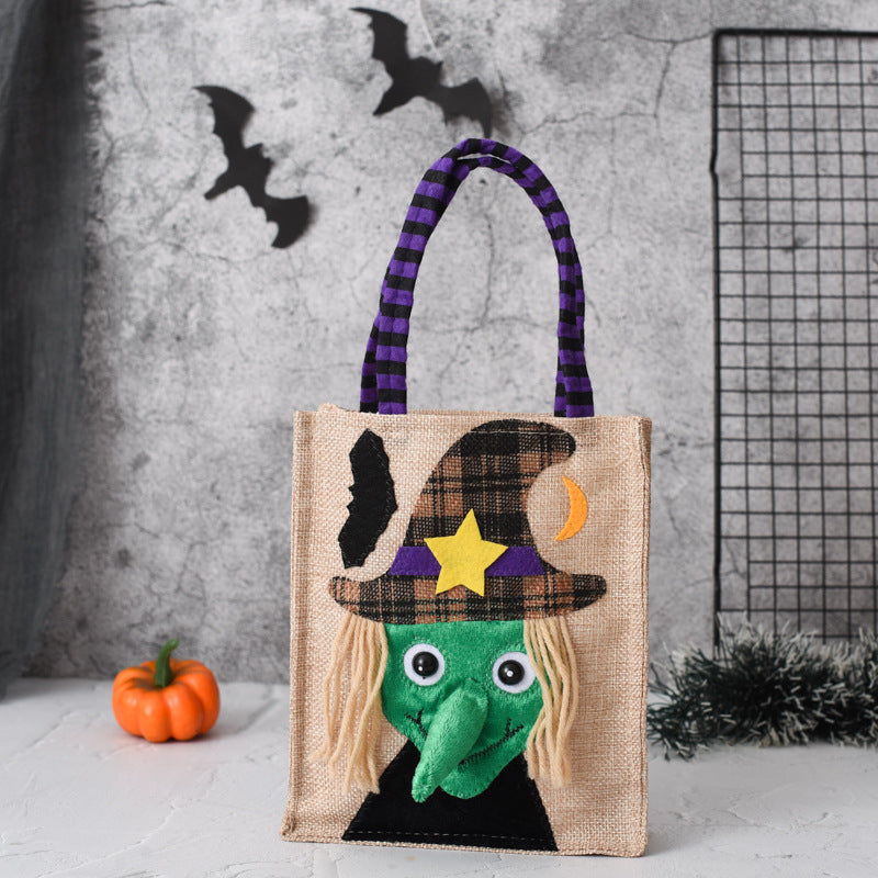 Godispåse för halloween i linne – produktbild 11