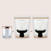 Lemongrass Ginger Starter Set, 160g Candle + 2 × 350g Refills
