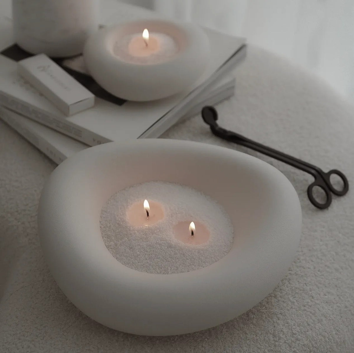 Silver Unscented Candle Sand Refill, 1kg